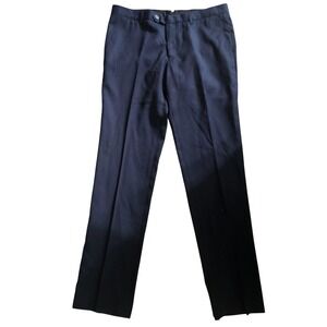 Goodale‎ Dress Pants Mens 30x32 Navy Blue Slim Fit Stretch Straight Leg Office